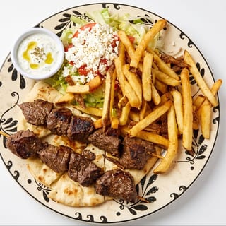 Beef Kabob w/fries - O